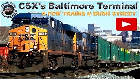 Some CSX trains through west Baltimore