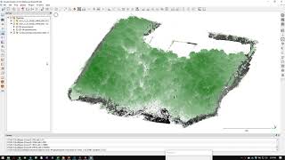 Lidar collected with a UAS over an earthen dam.