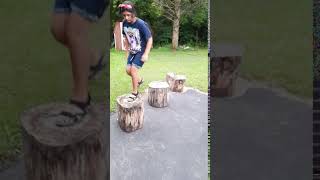 Tact Action-Leaping on Logs