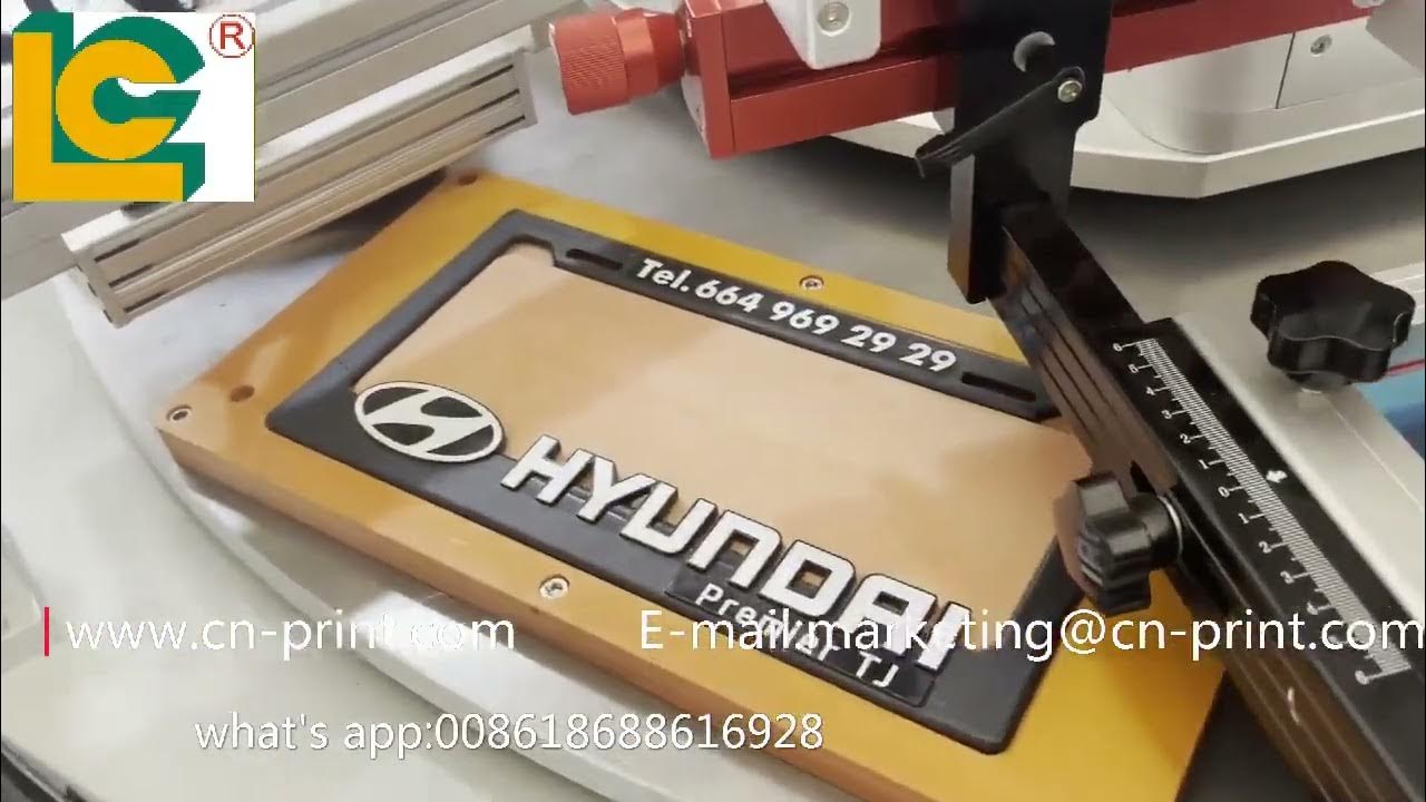 RS10002 automatic two colors license plate screen printing machine