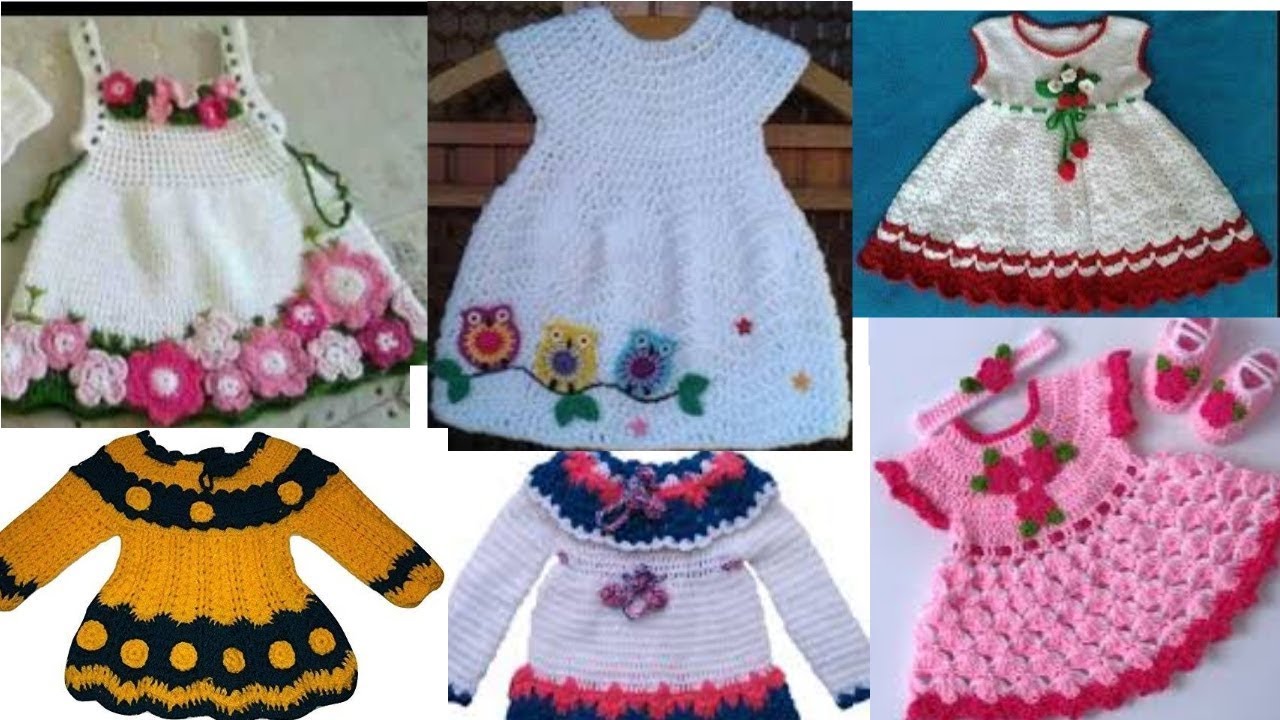 Letest Crochet Baby Girl Frock Design Little Baby Girl Woolen Frocks