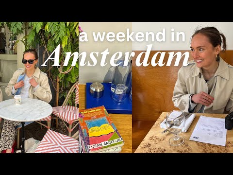 Amsterdam vlog | a weekend in Amsterdam with Saturday market, cafes, and workout classes