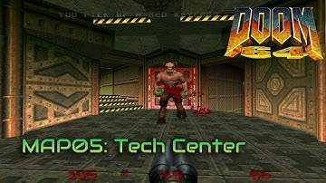 Doom 64 | MAP05: Tech Center | 100% Playthrough