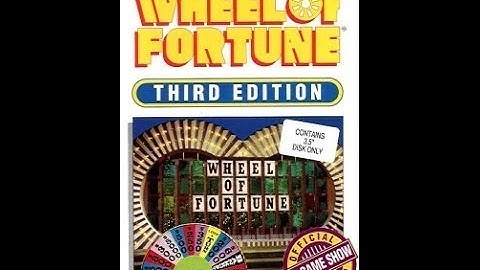 DOS Wheel of Fortune Junior Edition ORIGINAL RUN Game #1