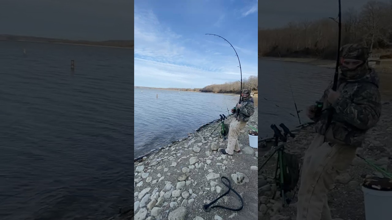 What a awesome day winter time catfishing 