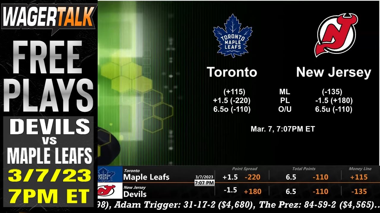 Toronto Maple Leafs vs New Jersey Devils Odds - Tuesday March 7 2023