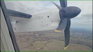 Qantaslink Bombardier Dash 8-Q400 VH-84F QF2095 Takeoff from Melbourne