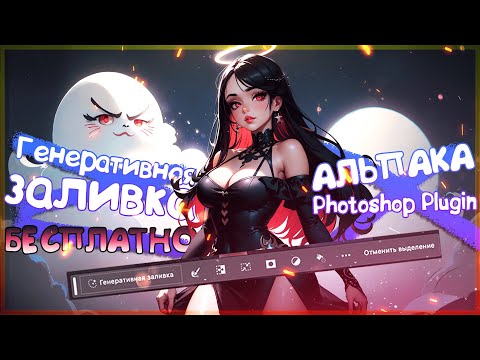 Бесплатная замена Генеративной заливки в фотошоп от Альпака!