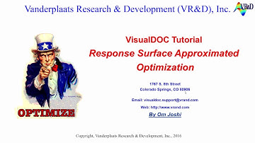 Optimization based on Response Surface Model in VisualDOC