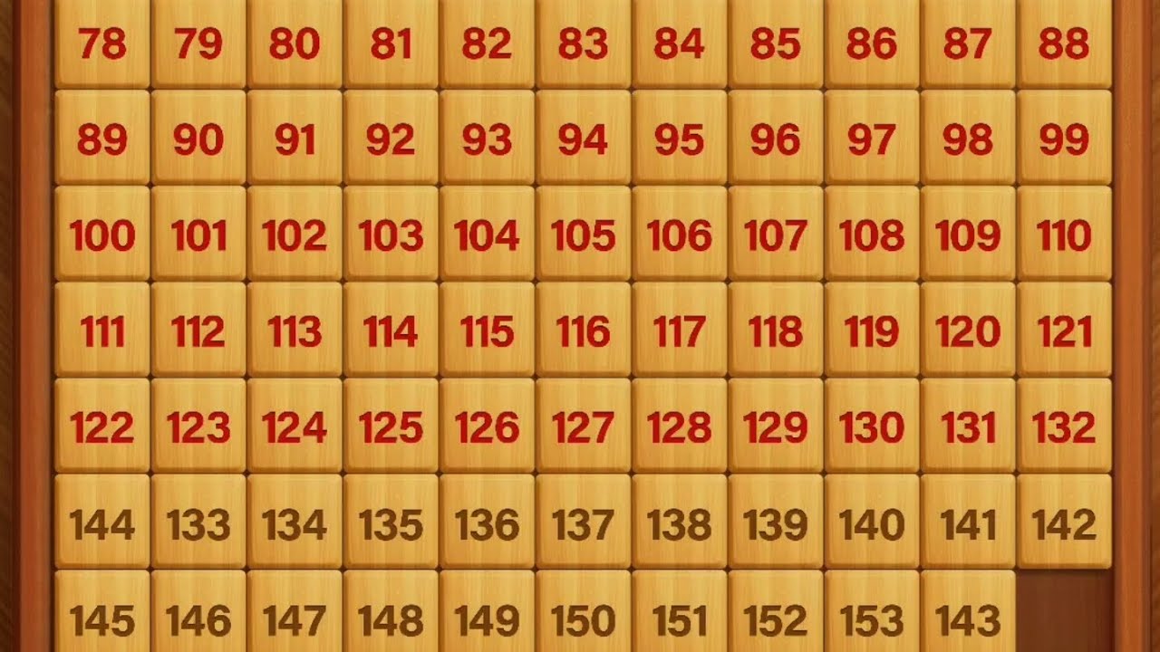 11x14 classic number puzzle - YouTube