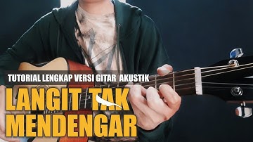 Tutorial Gitar Langit Tak Mendengar - Peterpan di Gitar Akustik | Bedah semua lick nya ‼️