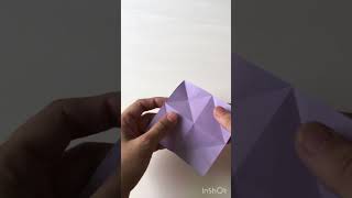 Obtuse triangular pyramid made with origami.#shorts #artandcraft #origami #diy #papercraft #handmade