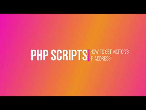 How to get visitor's IP address using PHP script.