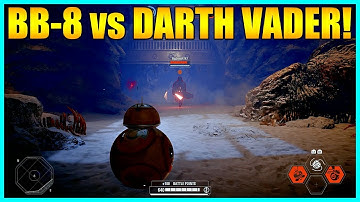 Star Wars Battlefront 2 EPIC BB-8 vs Darth Vader Duel (Lightsaber Duel)