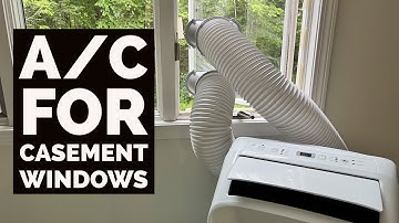 How to install portable AC unit when you have casement windows (or crank out windows)