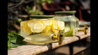 Диспенсер Для Напитков Стеклянный Листок