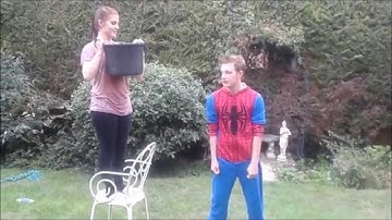 SPIDER-MAN GETS ICED! - ALS Ice Bucket Challenge - Crunchlins