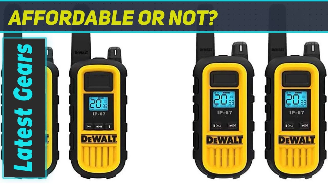 Комплект прочных раций DEWALT DXFRS800 и DXFRS300 — лучшие водонепроницаемые двухсторонние рации!