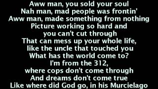 Video thumbnail of "Kanye West - New God Flow ft. Pusha T (Lyrics On Screen)"