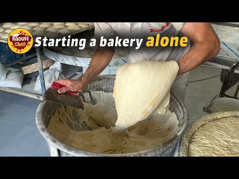 This baker was alone for half an hour