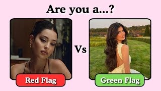 Are you a Red Flag or Green Flag?💚🩷 | Personality Quiz @girlyguideofficial Wealth