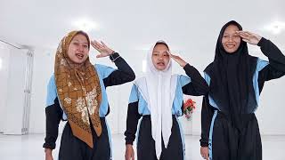 Cover lagu Indonesia Raya by cloudia, Zila , fifin