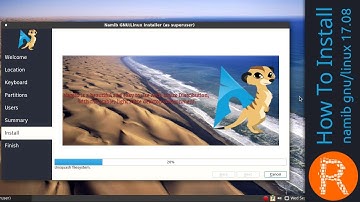 How To Install namib gnu/linux 17.08