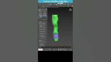 Wrap Geometry with Conform Modifier in 3ds Max | Quick Tutorial #shorts  #3dsmax