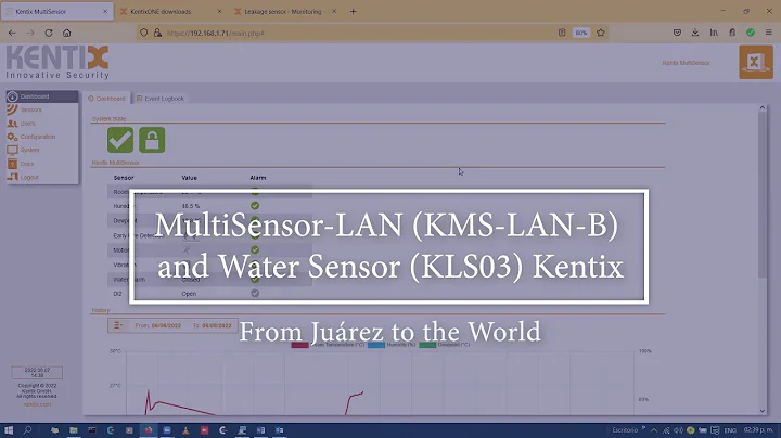 Kentix | MultiSensor-LAN (KMS-LAN-B) and Water Sensor (KLS03)