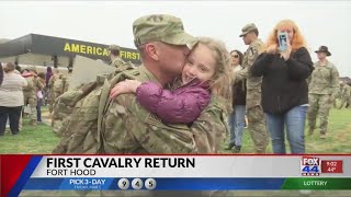 1st Air Cavalry Brigade gets warm welcome home 9 pm