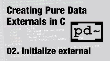 Creating Pure Data Externals in C (2016): 02. Writing setup and initializer code