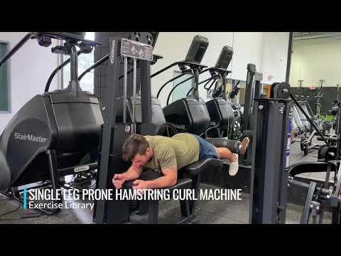 Single Leg Prone Hamstring Curl Machine