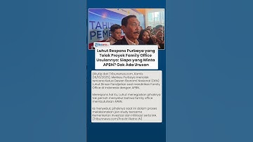 Respons Luhut Proyek Family Office Usulannya Ditolak Purbaya: Siapa yang Minta APBN? Gak Ada Urusan
