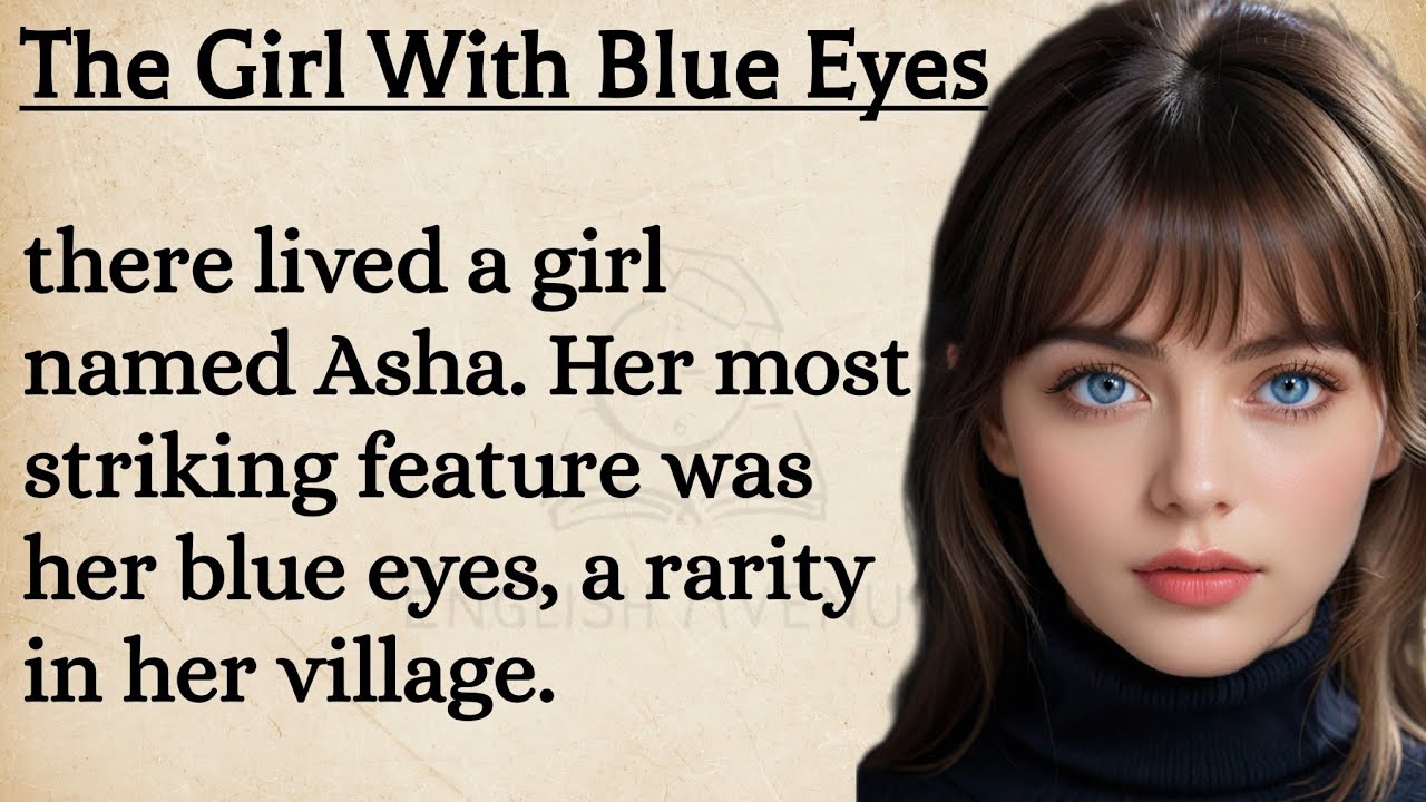 Outline Video The Girl With Blue Eyes English Short Story | Learn English Through Story Level 1 🔥