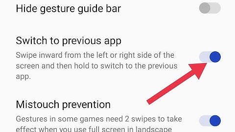 smartphone setting OnePlus Ace Racing, OnePlus Ace Racing me enable & Disable switch previous app ko