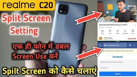 How To Enable Split Screen in Realme C20, Realme C20 Split Screen
