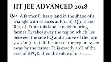 IIT JEE Advanced 2018 Paper 1 | Mathematics | Question Number 14