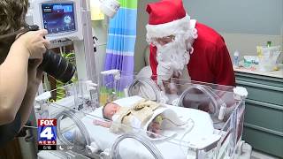 FOX4: Santa visits Saint Luke's NICU helping families celebrate the holiday season