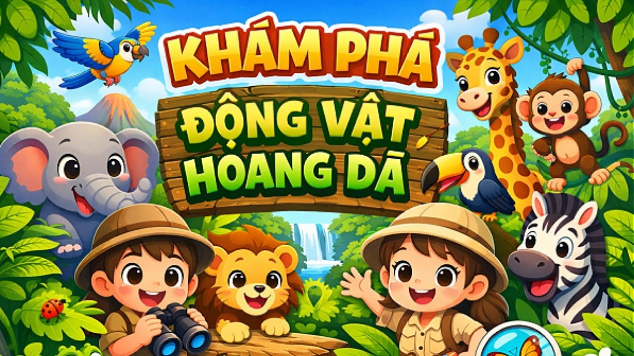 #11. Khám Phá Động Vật Hoang Dã Cho Bé 🦁 Học Nhận Biết Con Vật Cực Vui #emtidongnai60  #funny