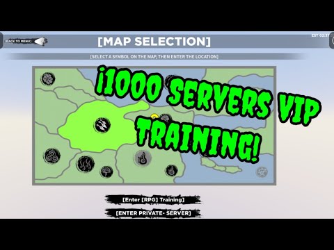 "1000 Servidores VIP Training" Private Server Codes  Shindo Life 2
