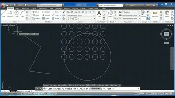 Autocad Tutorial - Trim, arrays, fillet, Chamfer.