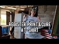 Register, Print & Cure A T-Shirt Using Water Based Ink