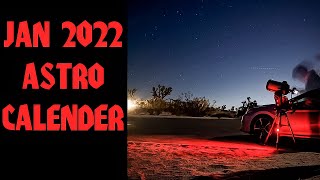 What's in the Sky - January 2022 Astronomy Calendar