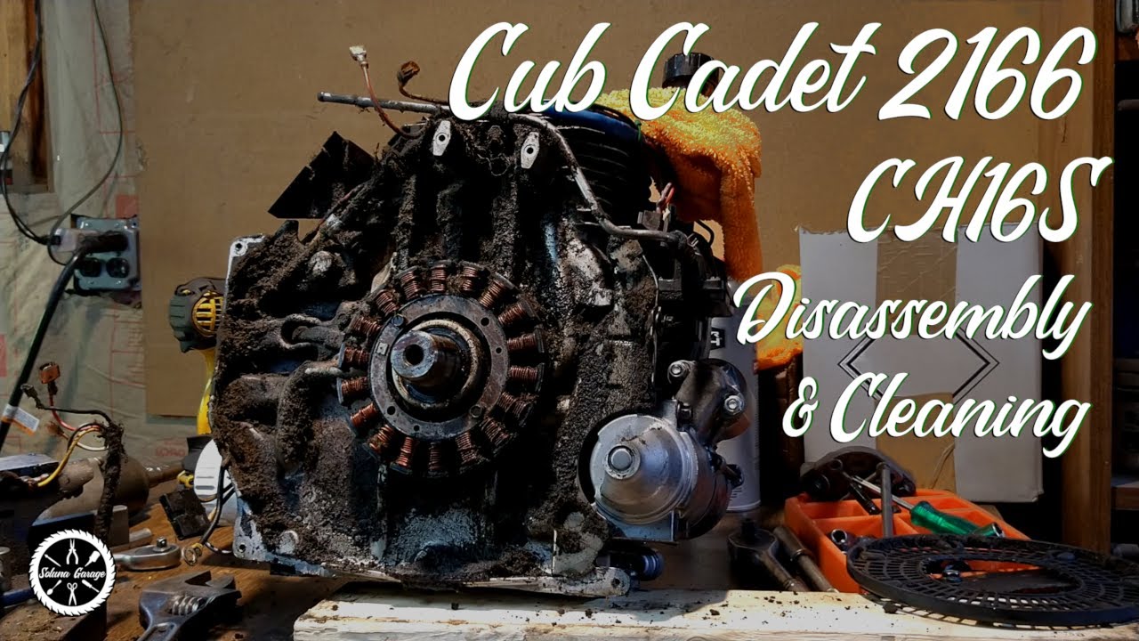 Kohler Command CH16S Disassembly & Cleaning - Cub Cadet 2166 - YouTube