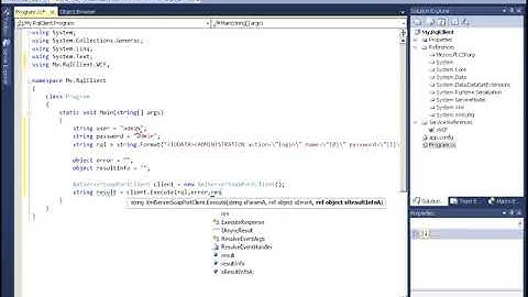 Using WCF to create an RQL client for OpenText™ | Web Site Management