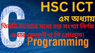 HSC ICT Chapter 5, একাদশ ও দ্বাদশ শ্রেণী, বিষয় আই সি টি, ৫ম অধ্যায়, তিনটি সংখ্যার মধ্যে বড় বা ছোট