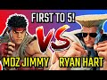 MDZ jimmY (Ryu) VS Ryan Hart (Guile) [First to 5!]