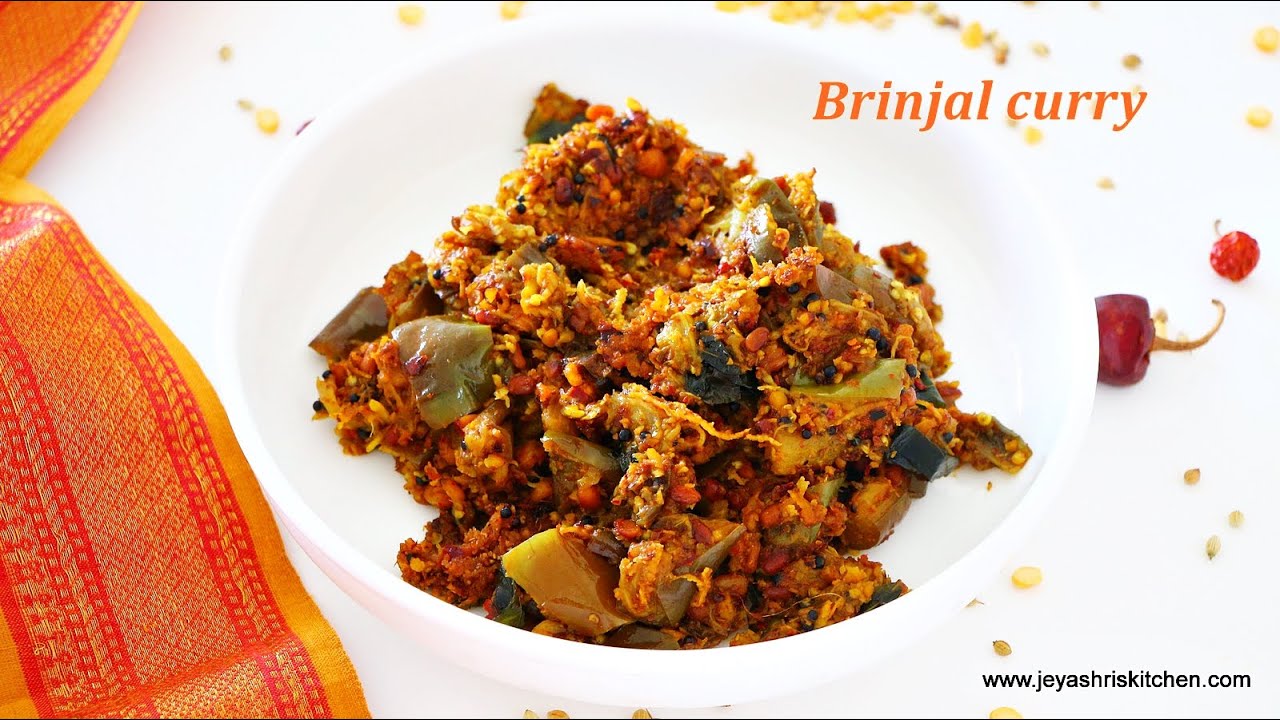 Kalyana Kathrikai curry Wedding style brinjal curry Brinjal podi