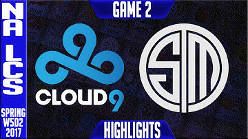 TSM vs Cloud 9 Highlights Game 2 - NA LCS W5D2 Spring 2017 - TSM vs C9 G2
