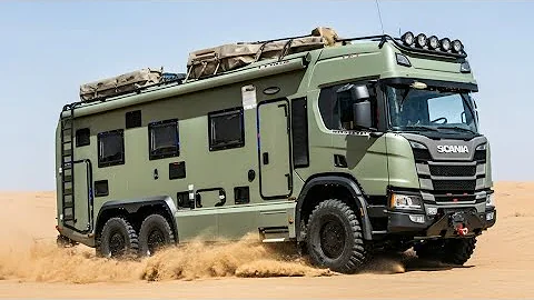  2026 Scania DesertCruiser 6×6 Motorhome Review — The Ultimate Expedition Beast! | Luxury Off-Road